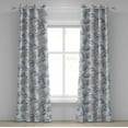 thumbnail image 1 of Ambesonne Grommet Curtain, , 50"x84", Soft Blue and Dark Purple, 1 of 5