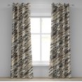 thumbnail image 1 of Ambesonne Grommet Curtain, , 50"x84", Warm Taupe Beige, 1 of 1