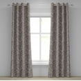 thumbnail image 1 of Ambesonne Grommet Curtain, , 50"x84", Warm Taupe and Dusk, 1 of 5