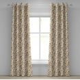 thumbnail image 1 of Ambesonne Grommet Curtain, , 50"x96", Champagne Maroon Orange, 1 of 5