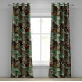 thumbnail image 1 of Ambesonne Grommet Curtain, , 50"x96", Maroon Fern Green, 1 of 1