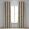 thumbnail image 1 of Ambesonne Grommet Curtain, , 50"x96", Pale Purpleblue and Cocoa, 1 of 5