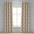 thumbnail image 1 of Ambesonne Grommet Curtain, , 50"x96", Pale Ruby Off White, 1 of 5
