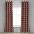 thumbnail image 1 of Ambesonne Grommet Curtain, , 50"x96", Plum Apricot and Beige, 1 of 5