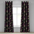 thumbnail image 1 of Ambesonne Grommet Curtain, , 50"x96", Purple Dark Grey Tan, 1 of 5