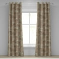thumbnail image 1 of Ambesonne Grommet Curtain, , 50"x96", Sea Green Dark Mustard, 1 of 5