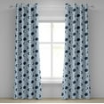 thumbnail image 1 of Ambesonne Grommet Curtain, , 50"x96", Soft Blue Night Blue, 1 of 5