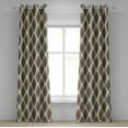 thumbnail image 1 of Ambesonne Grommet Curtain, , 50"x96", Taupe and Grey Yellow, 1 of 5