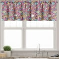 thumbnail image 1 of Ambesonne Groovy Valance Pack of 2, Funky 60s Fun Retro, 54"X18", Multicolor, 1 of 5