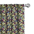thumbnail image 1 of Ambesonne Grunge Curtains, Daisy Graffiti, Pair of 28"x63", Multicolor, 1 of 5