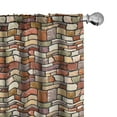 thumbnail image 1 of Ambesonne Grunge Curtains, Doodle Wall Pattern, Pair of 28"x95", Multicolor, 1 of 5