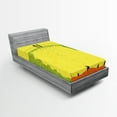 thumbnail image 1 of Ambesonne Grunge Fitted Sheet, Business Life Hands, Twin Size, Yellow Green, 1 of 2