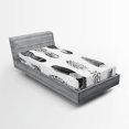 thumbnail image 1 of Ambesonne Grunge Fitted Sheet, Damaged Murky Artisan, Twin XL Size, Grey and White, 1 of 2