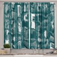 thumbnail image 1 of Ambesonne Grunge Kitchen Curtains, Detailed Weathered Modern, 55"x45", Petrol Blue and White, 1 of 3