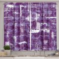 thumbnail image 1 of Ambesonne Grunge Kitchen Curtains, Weathered Motives Artwork, 55"x24", Purple and Ceil Blue, 1 of 3
