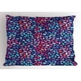thumbnail image 1 of Ambesonne Grunge Pillow Sham, Oval Watercolor Spots, 26" X 20", Violet Blue Multicolor, 1 of 2