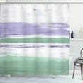 thumbnail image 1 of Ambesonne Grunge Shower Curtain, Abstract Brush Stroke Print, 69"Wx70"L, Lavender and Reseda Green, 1 of 4