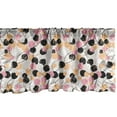 thumbnail image 1 of Ambesonne Grunge Window Valance, Murky Pastel Rounds Motif, 54" X 12", Peach Pink Charcoal Grey, 1 of 3