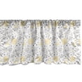 thumbnail image 1 of Ambesonne Grunge Window Valance, Roses Flowers, 54" X 18", Yellow Grey White, 1 of 3