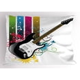 thumbnail image 1 of Ambesonne Guitar Pillow Sham, Bass Floral Colorful, 26" X 20", Multicolor, 1 of 2
