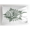 thumbnail image 1 of Ambesonne Guitar Pillow Sham, Rock Star Lifestyle, 26" X 20", Pale Grey White, 1 of 2