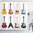thumbnail image 1 of Ambesonne Guitar Shower Curtain, String Instruments Jazz, 69"Wx84"L, Multicolor, 1 of 3