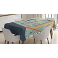 thumbnail image 1 of Ambesonne Gymnastics Tablecloth Rectangular Table Cover, Silhouette, 52"x70", Multicolor, 1 of 4