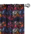 thumbnail image 1 of Ambesonne Halloween Curtains, Mexican Sugar Skulls, Pair of 28"x84", Multicolor, 1 of 5