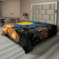 thumbnail image 1 of Ambesonne Halloween Flat Sheet, Moon Pumpkin, Full Size, Multicolor, 1 of 1