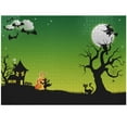 thumbnail image 1 of Ambesonne Halloween Jigsaw Puzzle, Dancing Witch, Heirloom-Quality Fun Activity for Family Durable Cardboard, 1000 pcs, Black Green, 1 of 6