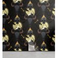 thumbnail image 1 of Ambesonne Halloween Peel & Stick Wallpaper for Home, Artwork Skull Bat Raven, 13"x72", Dark Grey Pale Yellow, 1 of 5