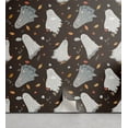 thumbnail image 1 of Ambesonne Halloween Peel & Stick Wallpaper for Home, Ghosts and Boo Lettering, 13"x100", Grey Coral Dark Cocoa, 1 of 5