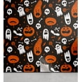 thumbnail image 1 of Ambesonne Halloween Peel & Stick Wallpaper for Home, Pumpkin Skull Ghost Print, 13"x100", Pale Vermilion Dark Grey, 1 of 5