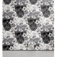 thumbnail image 1 of Ambesonne Halloween Peel & Stick Wallpaper for Home, Skulls Flowers Vintage, 13"x36", Dark Grey White, 1 of 5