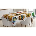 thumbnail image 1 of Ambesonne Halloween Tablecloth Rectangular Table Cover, Pumpkin, 60"x90", Orange, 1 of 4