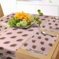 thumbnail image 1 of Ambesonne Hand Drawn Table Runner & Placemats, Bunch of Grapes Pattern, Placemat 4 pcs + Runner 12"x72", Dark Mauve Green, 1 of 2