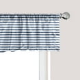 thumbnail image 1 of Ambesonne Harbour Stripe Window Valance, Hand Drawn Sea, 54" X 12", Night Blue White, 1 of 3