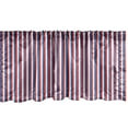 thumbnail image 1 of Ambesonne Harbour Stripe Window Valance, Patriotic Colors, 54" X 12", Violet Blue Vermilion, 1 of 3