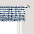 thumbnail image 1 of Ambesonne Harbour Stripe Window Valance, Watercolor Brush, 54" X 18", Night Blue White, 1 of 3
