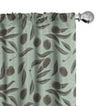 thumbnail image 1 of Ambesonne Harvest 4-Panel Curtains, Organic Olives and Branches, 56"x84", Brown and Almond Green, 1 of 1