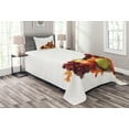 thumbnail image 1 of Ambesonne Harvest Quilted Bedspread Set 2 Pcs, Fall Season Arrangement, Twin Size, Multicolor, 1 of 3