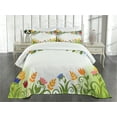 thumbnail image 1 of Ambesonne Harvest Quilted Bedspread Set 3 Pcs, Fall Nature, Queen Size, Multicolor, 1 of 3