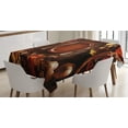 thumbnail image 1 of Ambesonne Harvest Tablecloth Rectangular Table Cover, Dinner at Thanksgiving, 60"x84", Brown Orange, 1 of 3