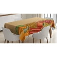 thumbnail image 1 of Ambesonne Harvest Tablecloth Rectangular Table Cover, Retro Seasonal Frame, 52"x70", Multicolor, 1 of 4