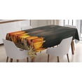 thumbnail image 1 of Ambesonne Harvest Tablecloth Rectangular Table Cover, Thanksgiving Pumkins, 60"x84", Brown Orange, 1 of 3