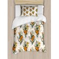 thumbnail image 1 of Ambesonne Hawaii Duvet Cover Sets, Vintage California Poppy, 2-Twin, Burnt Orange Champagne, 1 of 4