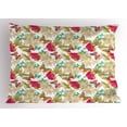 thumbnail image 1 of Ambesonne Hawaii Pillow Sham, Tropical Flowers Leaves, 26" X 20", Multicolor, 1 of 2
