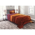 thumbnail image 1 of Ambesonne Hawaii Quilted Bedspread Set 2 Pcs, Sea Sunset Twilight, Twin Size, Yellow Orange, 1 of 3