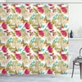 thumbnail image 1 of Ambesonne Hawaii Shower Curtain, Tropical Flowers Leaves, 69"Wx70"L, Multicolor, 1 of 3