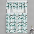 thumbnail image 1 of Ambesonne Hawaii Valance & Curtain, Paper Cut Style Beach Art, 55"x24", Teal Blush, 1 of 7